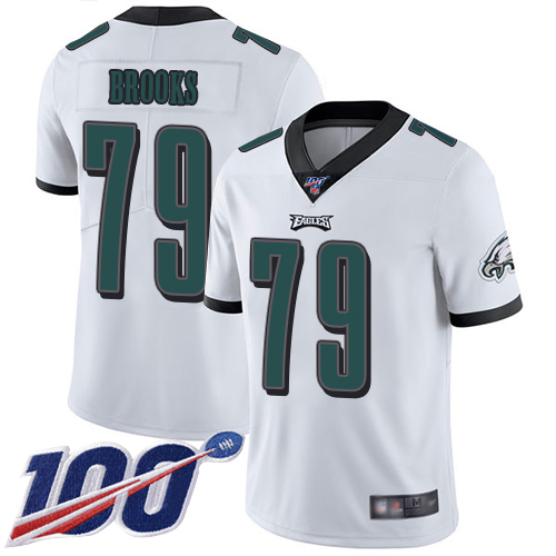 Men Philadelphia Eagles #79 Brandon Brooks White Vapor Untouchable NFL Jersey Limited Player Season